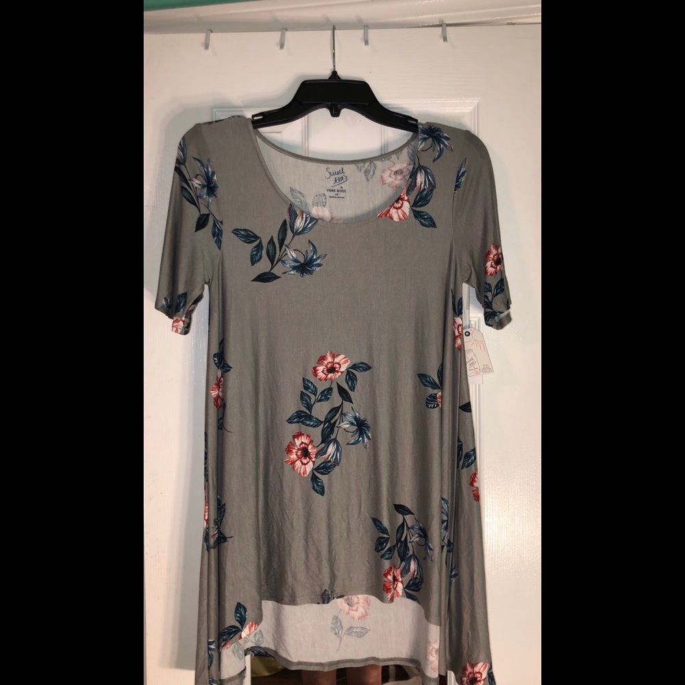 Pink Rose Gray/Navy tunic